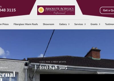 Absolute Acrylics Website Design By Nua Web Design